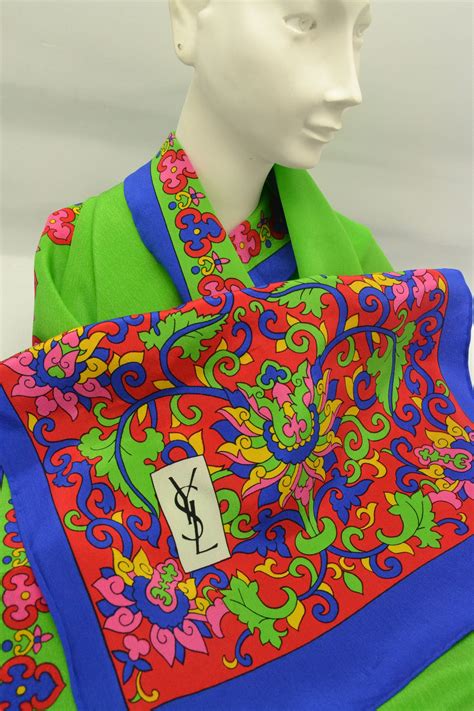 ysl foulard|Yves Saint Laurent Vintage Scarves & Wraps for sale .